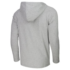 Heather Gray Los Angeles Lakers Stadium Essentials Atrium Raglan Long Sleeve Hoodie T-Shirt | NBA