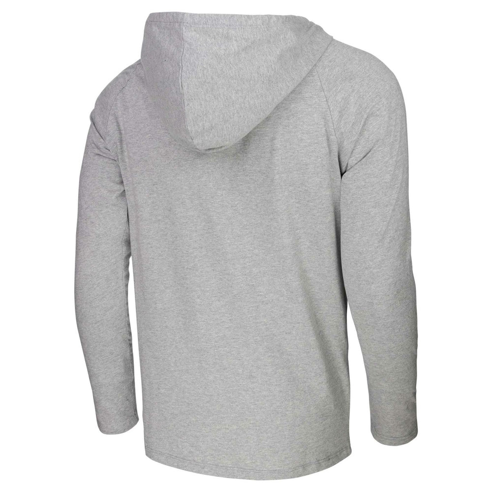 Heather Gray Phoenix Suns Stadium Essentials Atrium Raglan Long Sleeve Hoodie T-Shirt | NBA
