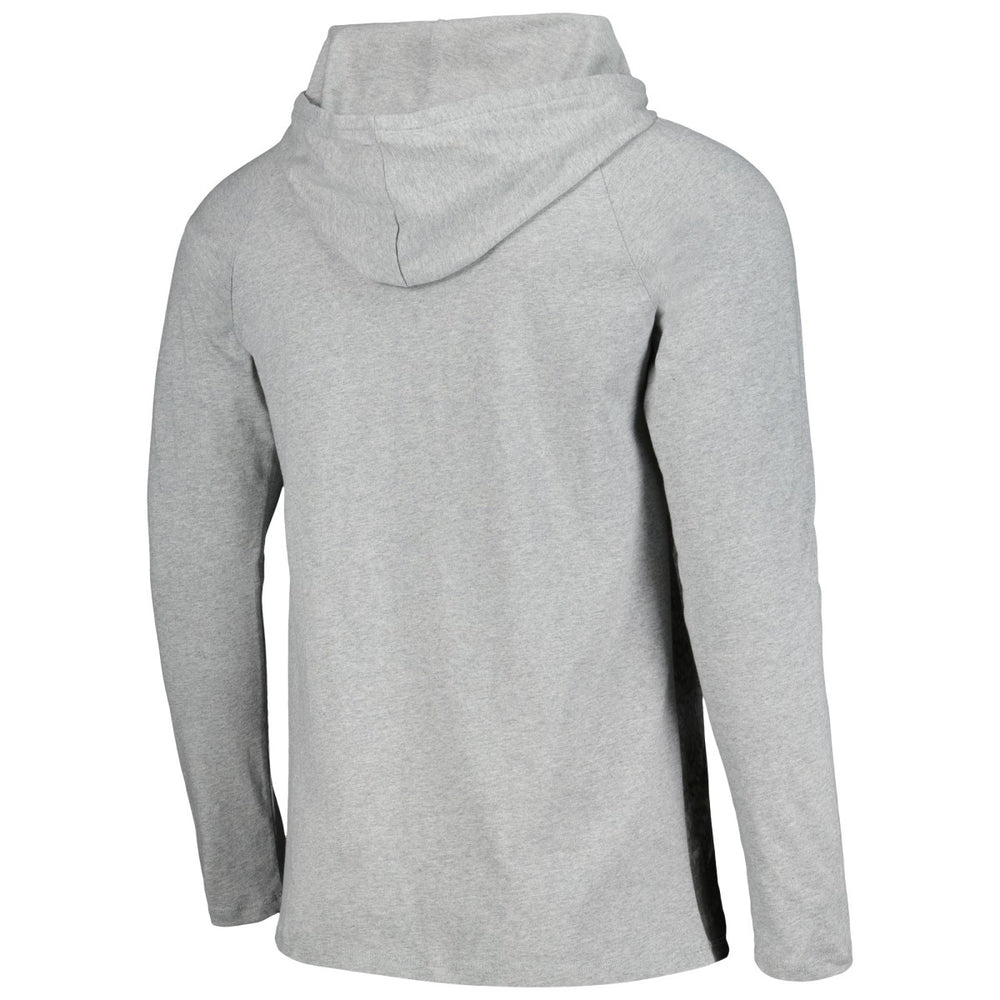Heather Gray San Antonio Spurs Stadium Essentials Atrium Raglan Long Sleeve Hoodie T-Shirt | NBA