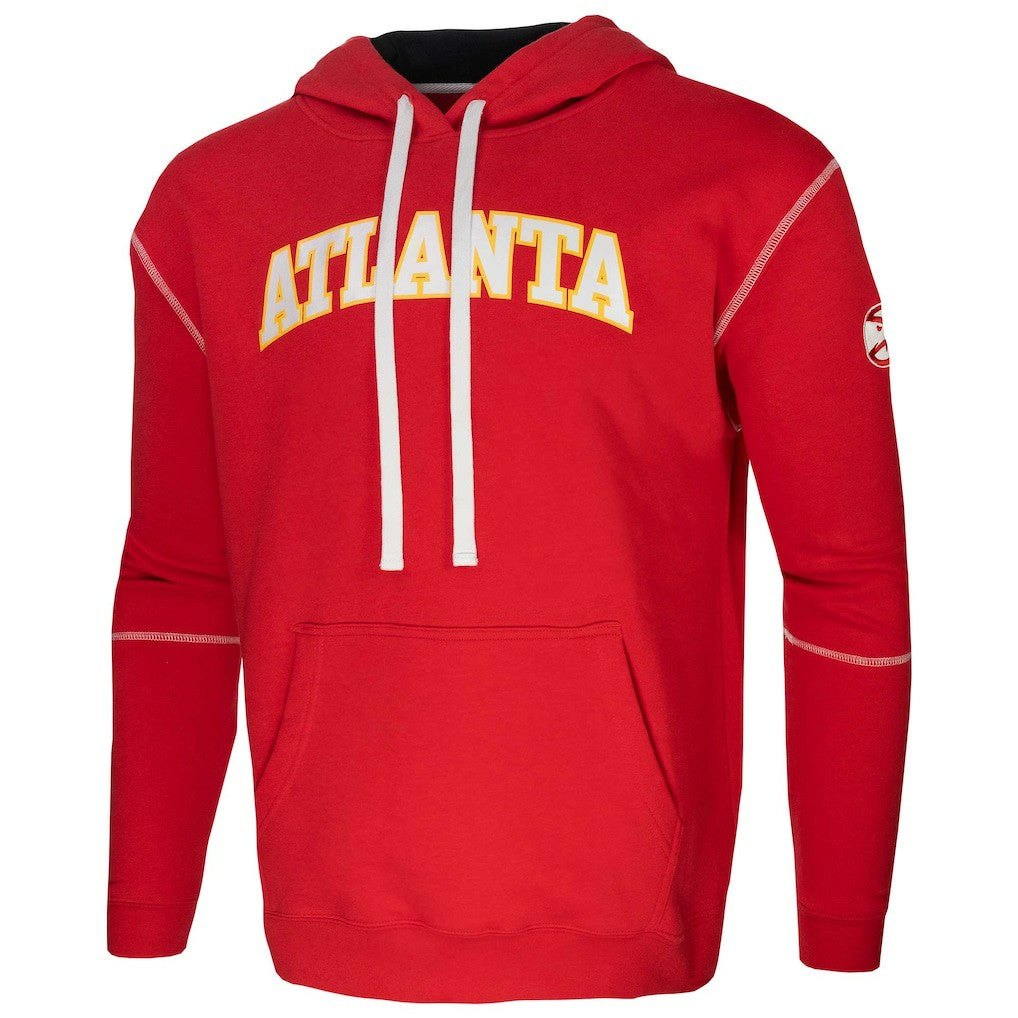 Red Atlanta Hawks Stadium Essentials Monument Pullover Hoodie | NBA