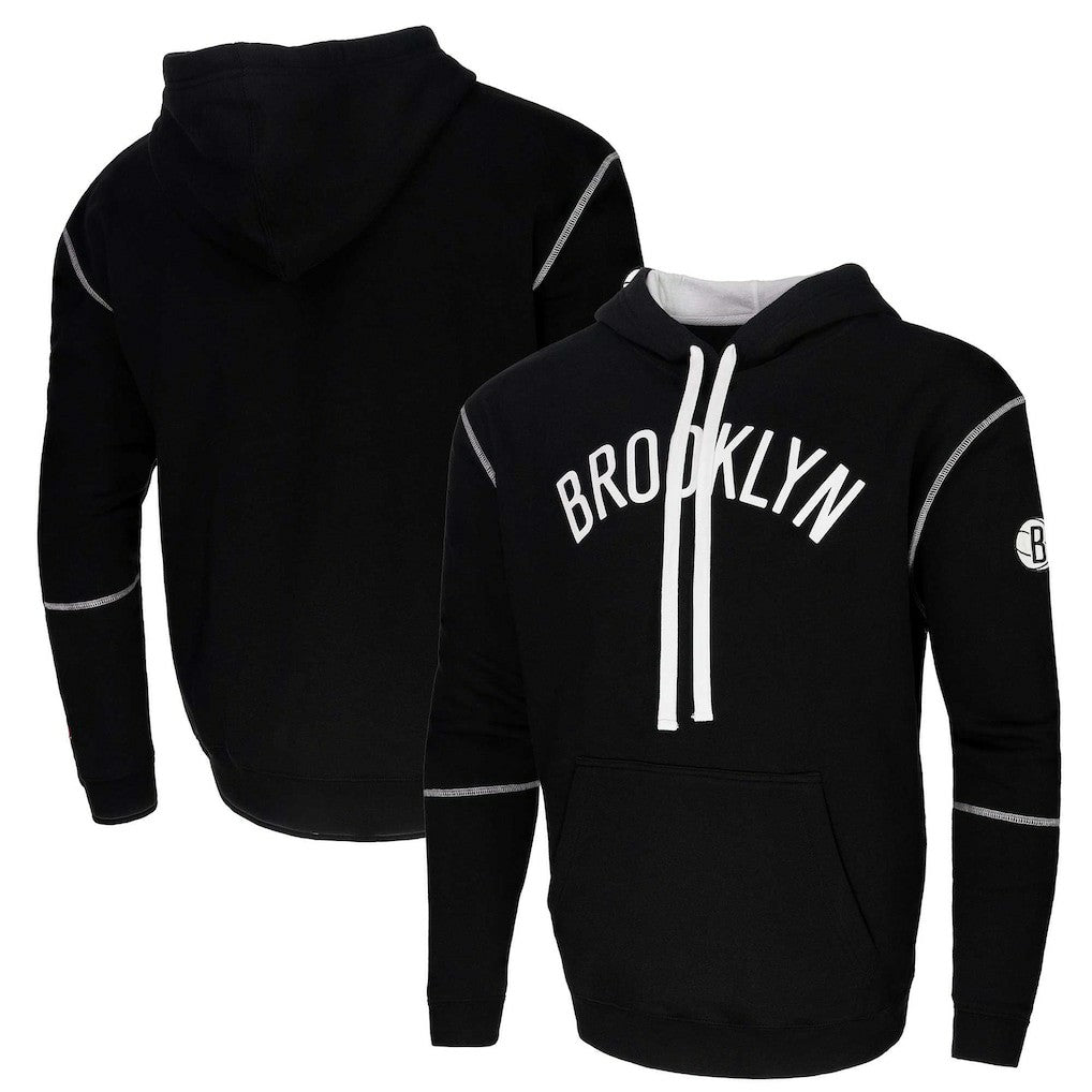 Black Brooklyn Nets Stadium Essentials Monument Pullover Hoodie | NBA