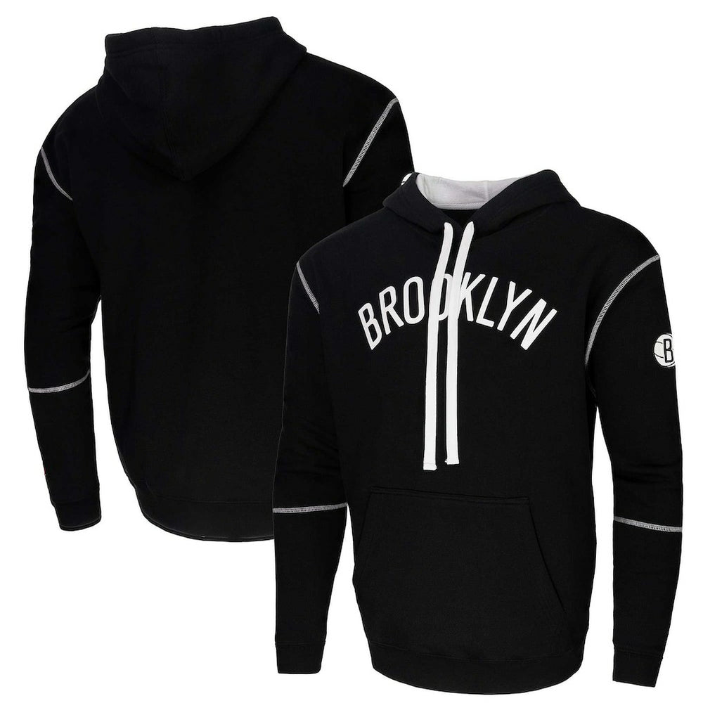 Black Brooklyn Nets Stadium Essentials Monument Pullover Hoodie | NBA