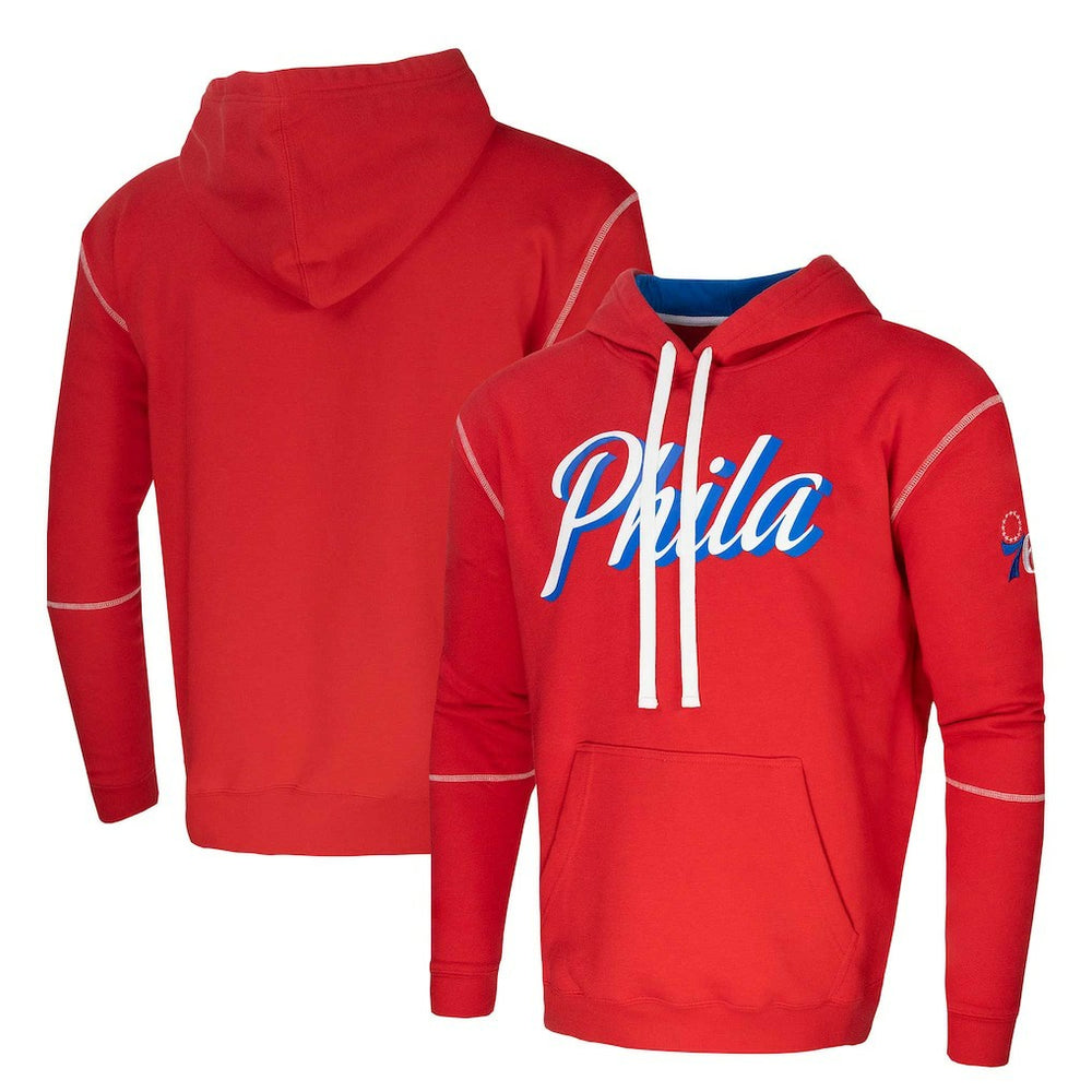 Red Philadelphia 76ers Stadium Essentials Monument Pullover Hoodie | NBA