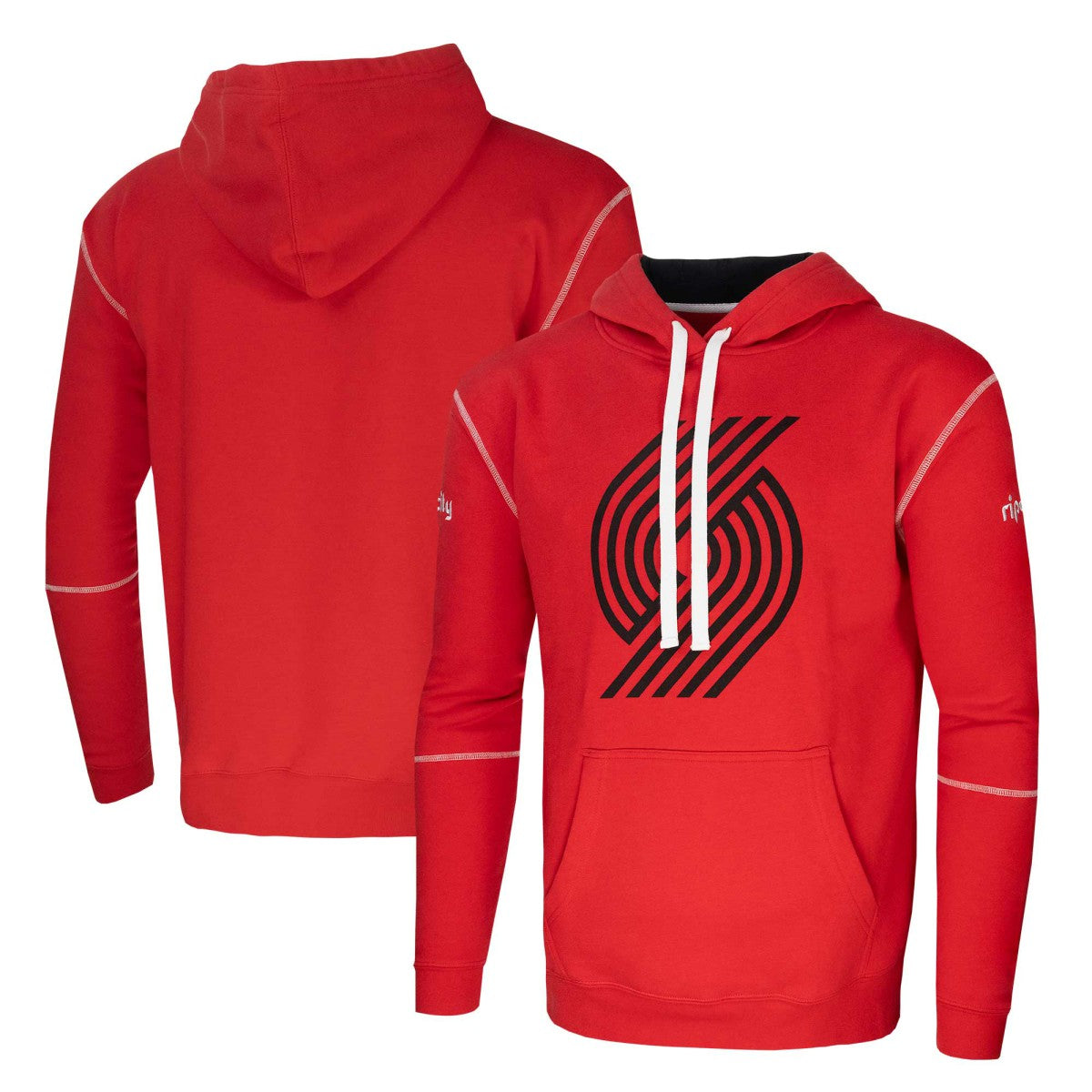 Red Portland Trail Blazers Stadium Essentials Monument Pullover Hoodie | NBA