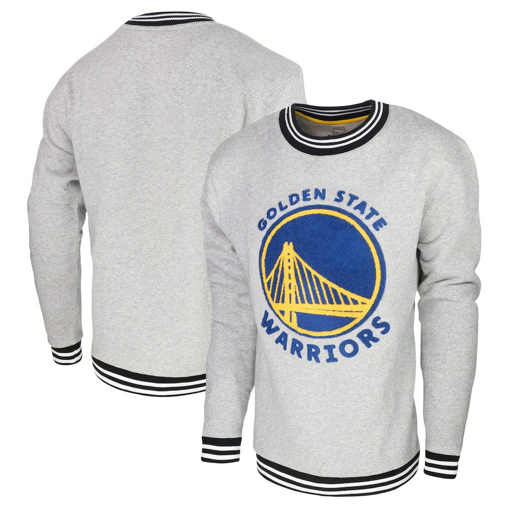 Heather Gray Golden State Warriors Stadium Essentials Club Level Pullover Sweatshirt sale | NBA