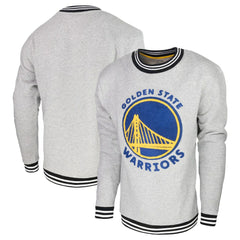 Heather Gray Golden State Warriors Stadium Essentials Club Level Pullover Sweatshirt sale | NBA