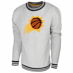 Heather Gray Phoenix Suns Stadium Essentials Club Level Pullover Sweatshirt | NBA