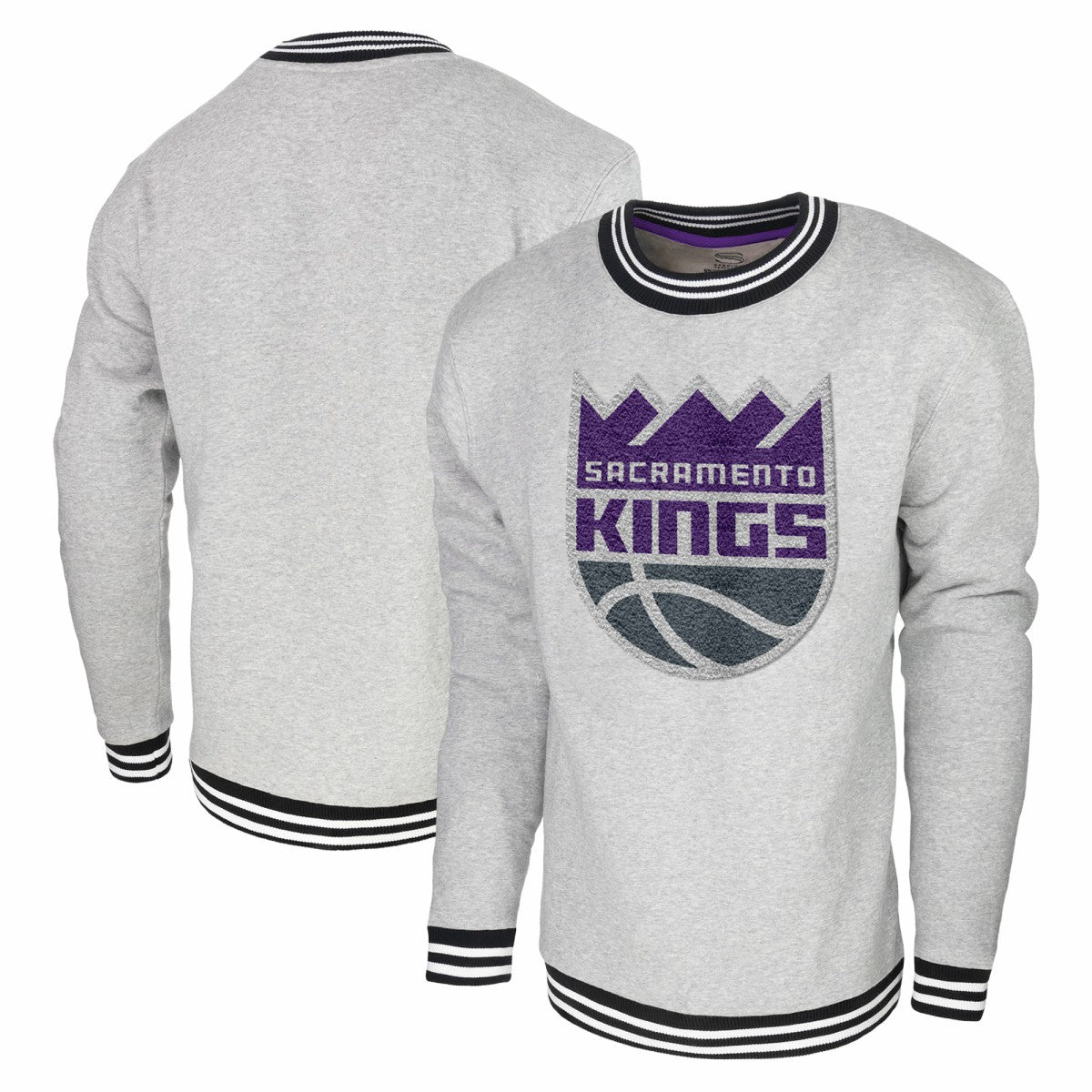 Heather Gray Sacramento Kings Stadium Essentials Club Level Pullover Sweatshirt | NBA