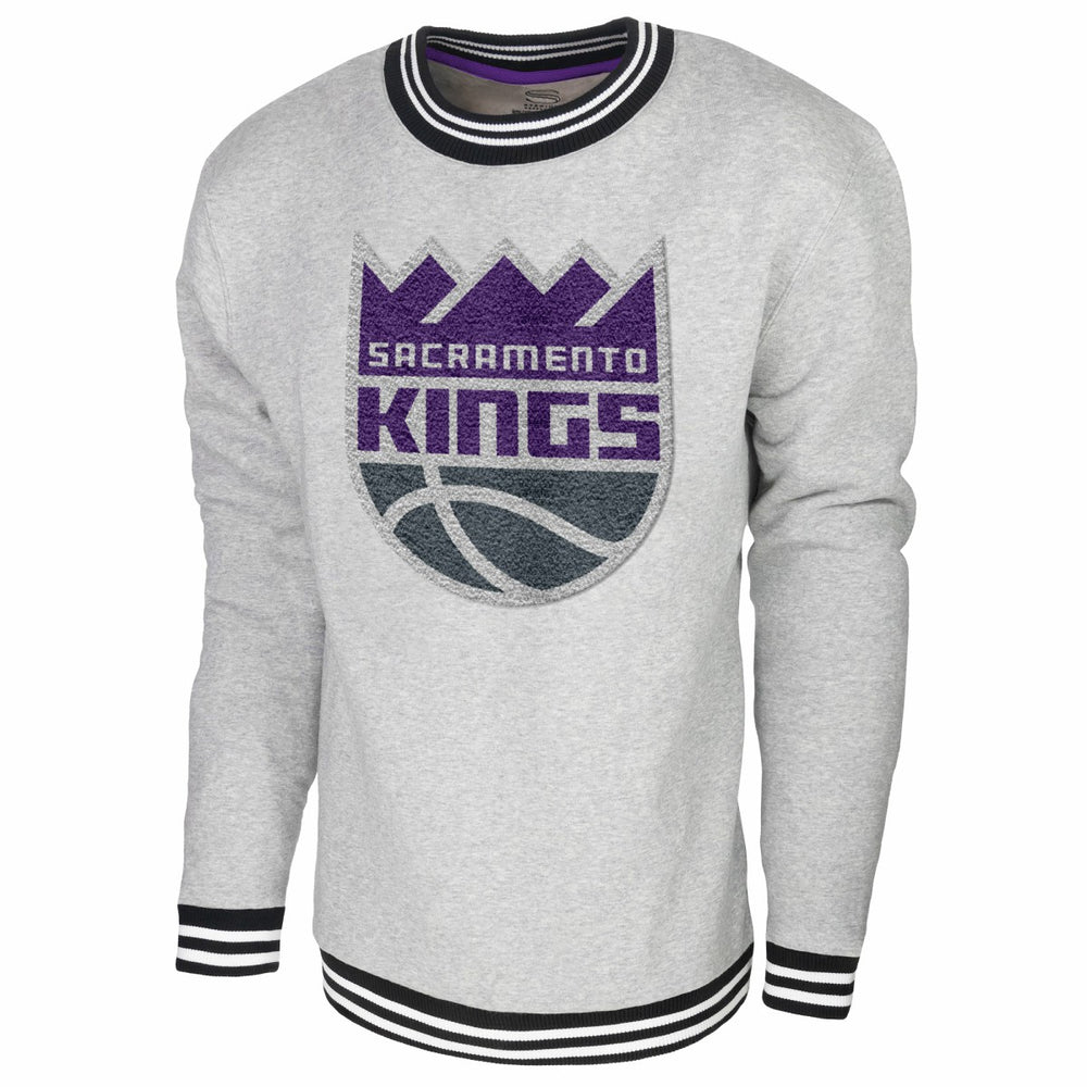 Heather Gray Sacramento Kings Stadium Essentials Club Level Pullover Sweatshirt | NBA