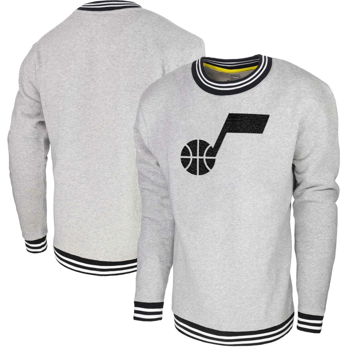 Heather Gray Utah Jazz Stadium Essentials Club Level Pullover Sweatshirt | NBA