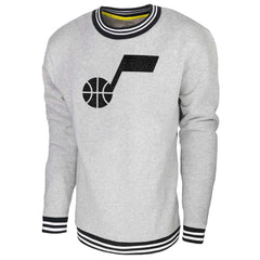 Heather Gray Utah Jazz Stadium Essentials Club Level Pullover Sweatshirt | NBA