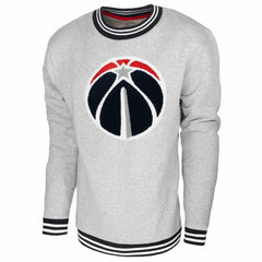 Heather Gray Washington Wizards Stadium Essentials Club Level Pullover Sweatshirt | NBA