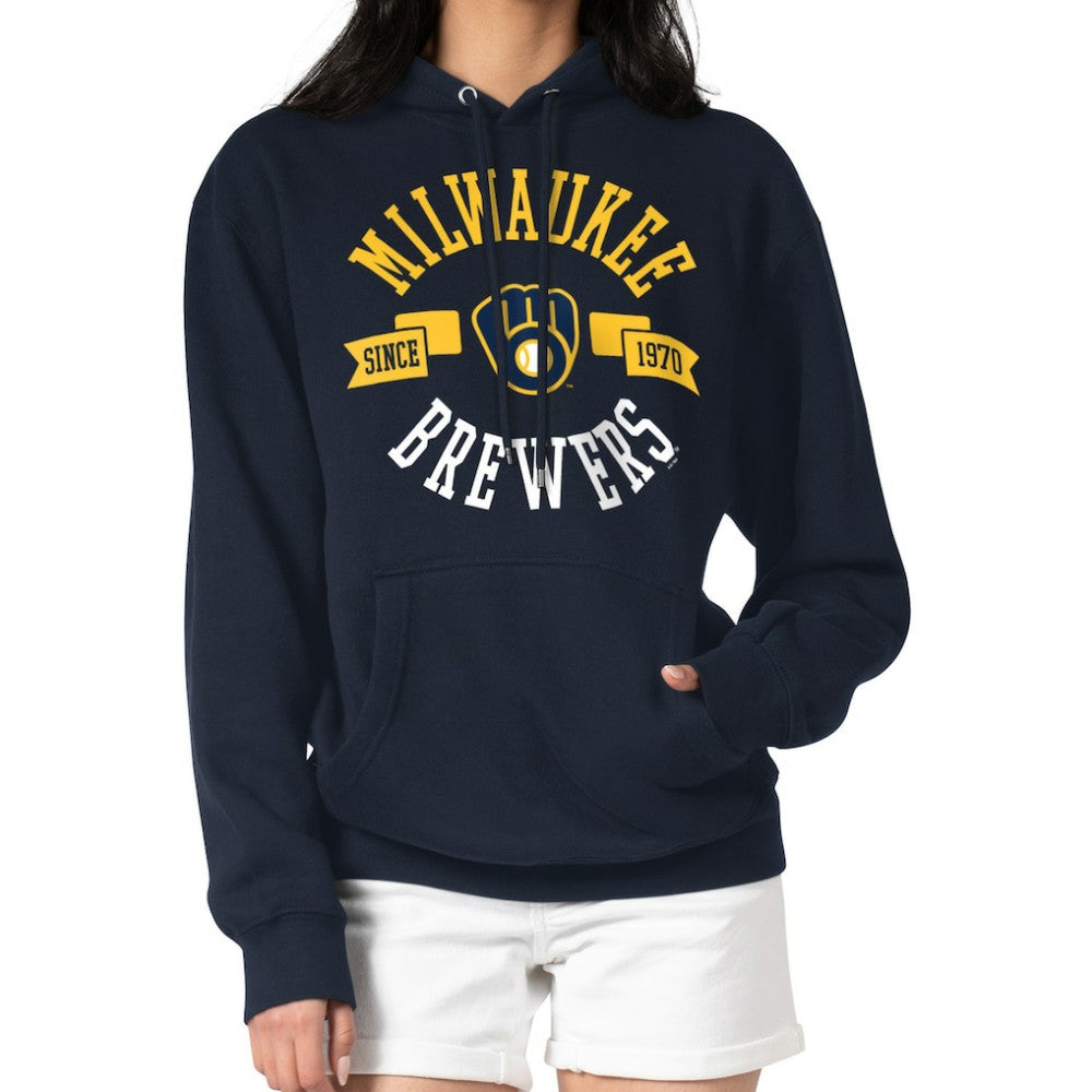 Milwaukee Brewers G-III 4Her by Carl Banks Women's City Graphic Pullover Hoodie - MLB Hoodies