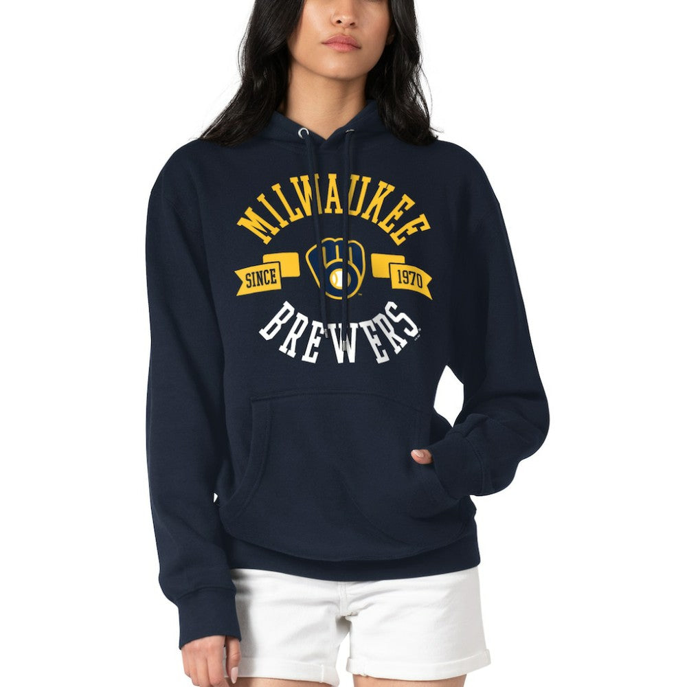 Milwaukee Brewers G-III 4Her by Carl Banks Women's City Graphic Pullover Hoodie - MLB Hoodies