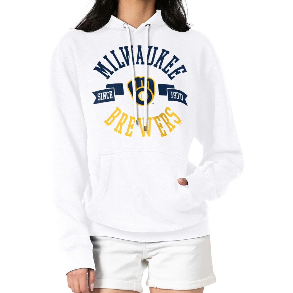Milwaukee Brewers G-III 4Her by Carl Banks Women's City Graphic Pullover Hoodie - MLB Hoodies
