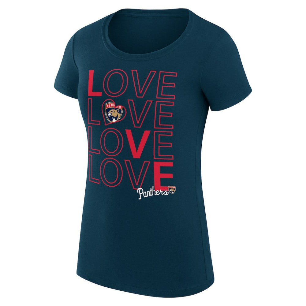 Florida Panthers G-III 4Her by Carl Banks Women's Super-Slim Fit Lightweight Hockey Love T-Shirt -  NHL T-shirts
