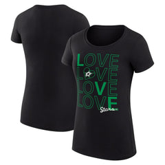 Dallas Stars G-III 4Her by Carl Banks Women's Super-Slim Fit Lightweight Hockey Love T-Shirt -  NHL T-shirts