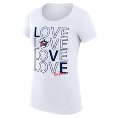 Columbus Blue Jackets G-III 4Her by Carl Banks Women's Super-Slim Fit Lightweight Hockey Love T-Shirt -  NHL T-shirts
