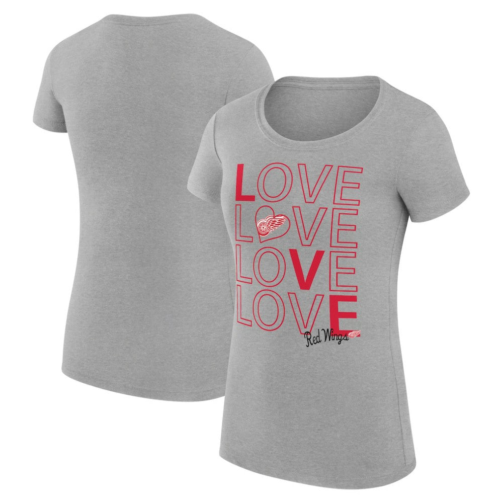Detroit Red Wings G-III 4Her by Carl Banks Women's Super-Slim Fit Lightweight Hockey Love T-Shirt -  NHL T-shirts