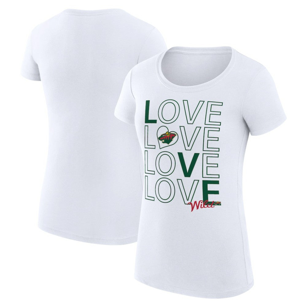 Minnesota Wild G-III 4Her by Carl Banks Women's Super-Slim Fit Lightweight Hockey Love T-Shirt -  NHL T-shirts