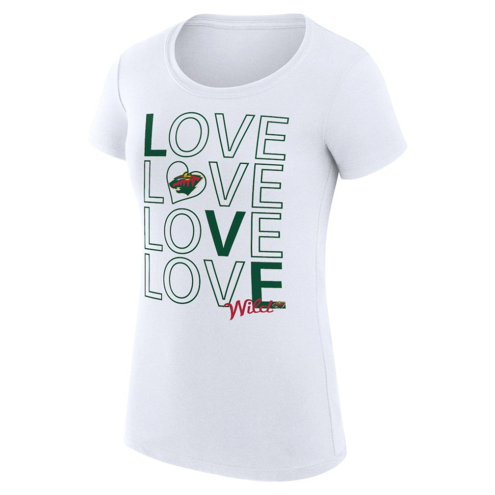 Minnesota Wild G-III 4Her by Carl Banks Women's Super-Slim Fit Lightweight Hockey Love T-Shirt -  NHL T-shirts