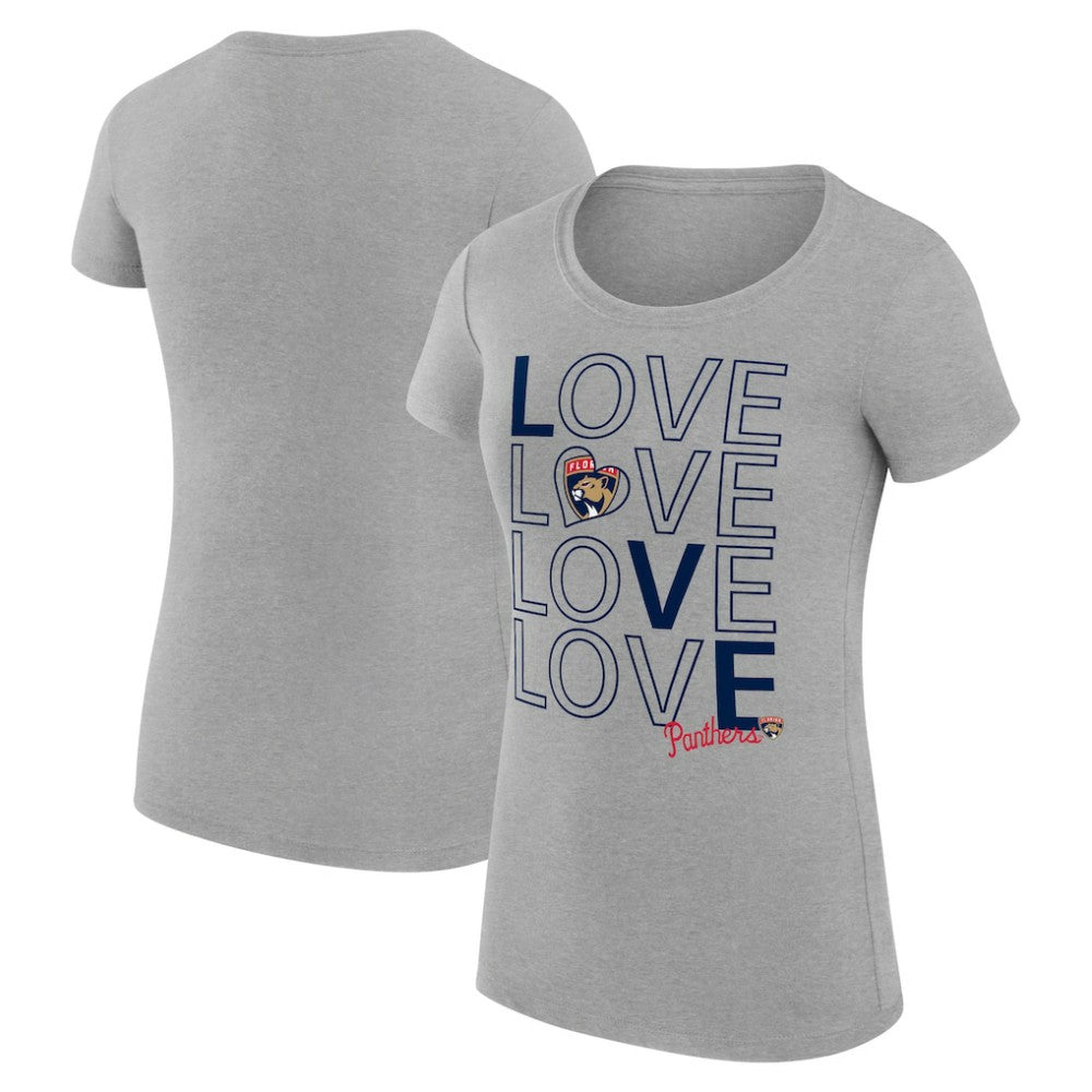 Florida Panthers G-III 4Her by Carl Banks Women's Super-Slim Fit Lightweight Hockey Love T-Shirt -  NHL T-shirts