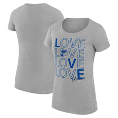 St. Louis Blues G-III 4Her by Carl Banks Women's Super-Slim Fit Lightweight Hockey Love T-Shirt -  NHL T-shirts