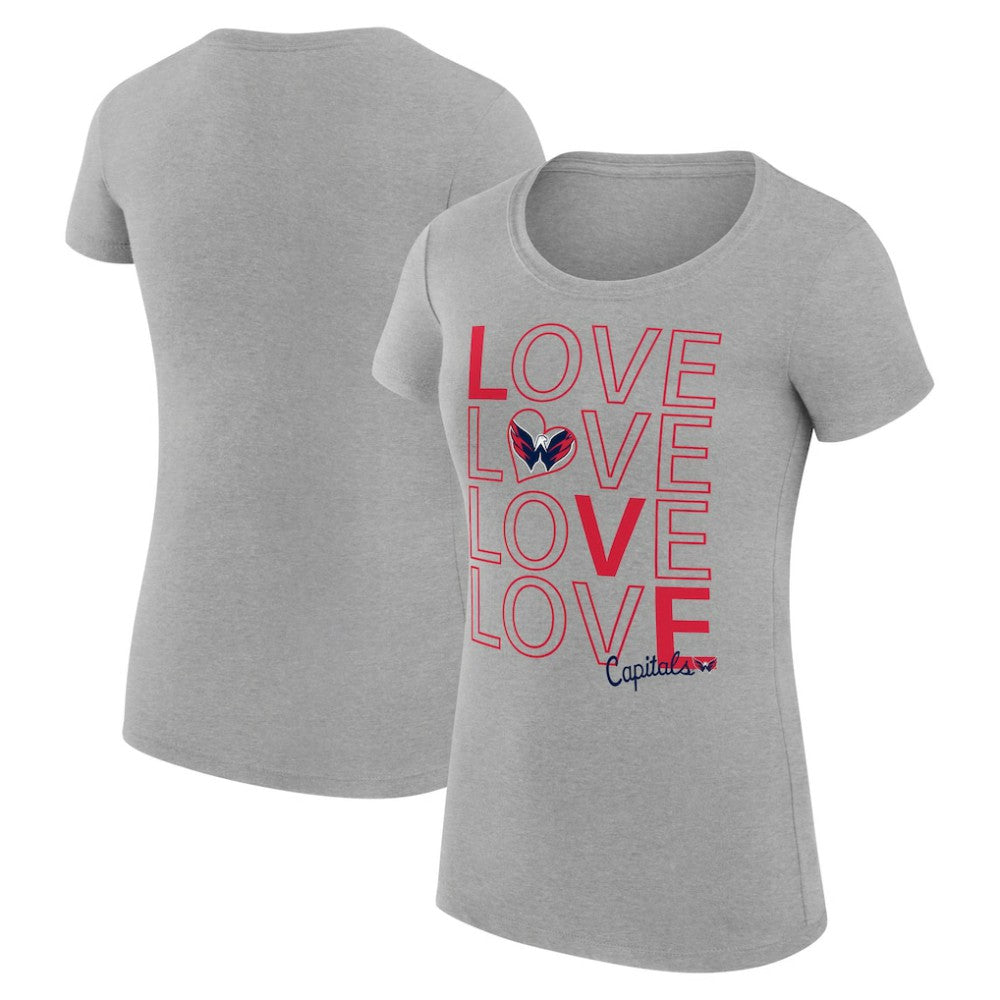 Washington Capitals G-III 4Her by Carl Banks Women's Super-Slim Fit Lightweight Hockey Love T-Shirt -  NHL T-shirts