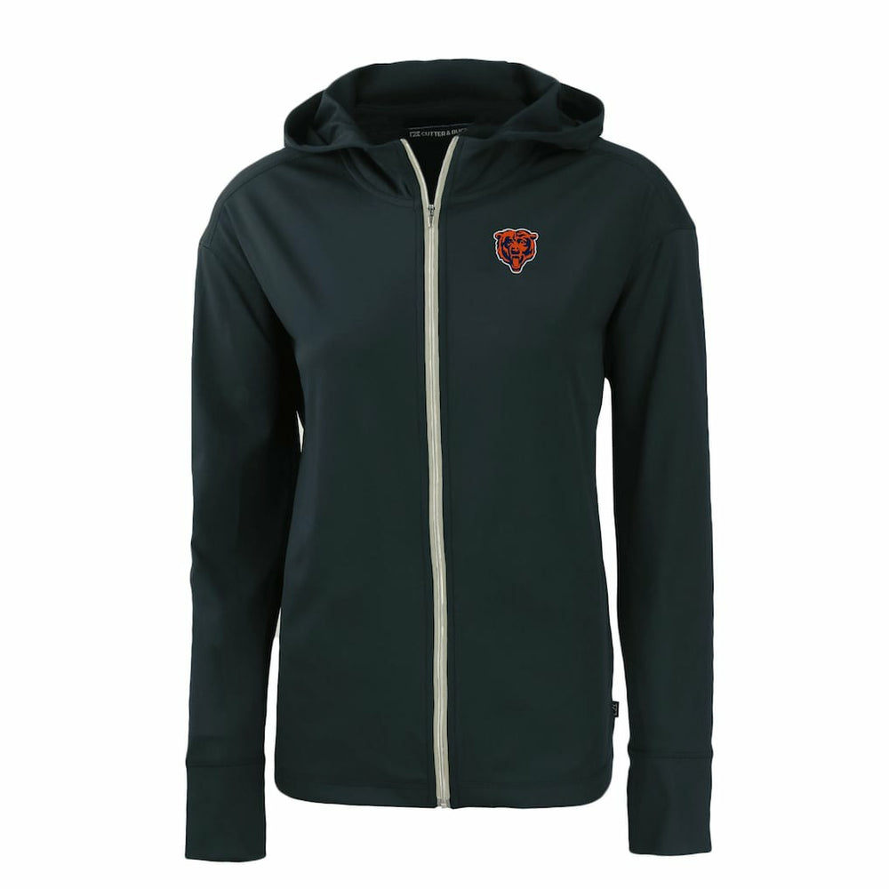 Chicago Bears Cutter & Buck Women's Throwback Daybreak Eco Recycled Half-Zip Hoodie | NFL Hot