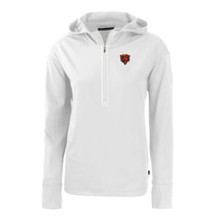 Chicago Bears Cutter & Buck Women's Throwback Daybreak Eco Recycled Half-Zip Hoodie | NFL Online