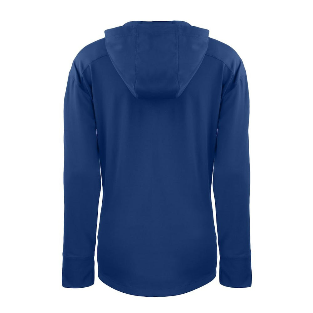 Denver Broncos Cutter & Buck Women's Throwback Daybreak Eco Recycled Half-Zip Hoodie | NFL New