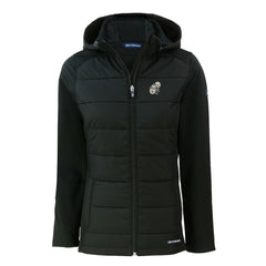 New Orleans Saints Cutter & Buck Women's Throwback Evoke Hybrid Eco Softshell Recycled Full-Zip Hoodie Jacket | NFL Outlet