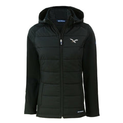 Philadelphia Eagles Cutter & Buck Women's Throwback Evoke Hybrid Eco Softshell Recycled Full-Zip Hoodie Jacket | NFL Online