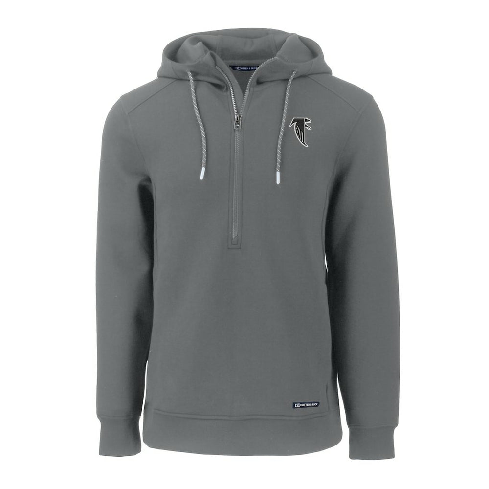 Atlanta Falcons Cutter & Buck Throwback Roam Eco Half-Zip Recycled Pullover Hoodie | NFL New