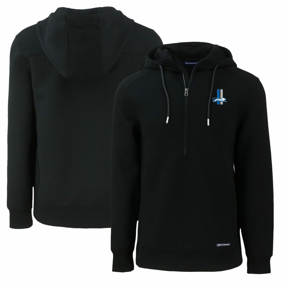 Detroit Lions Cutter & Buck Throwback Roam Eco Half-Zip Recycled Pullover Hoodie | NFL Online