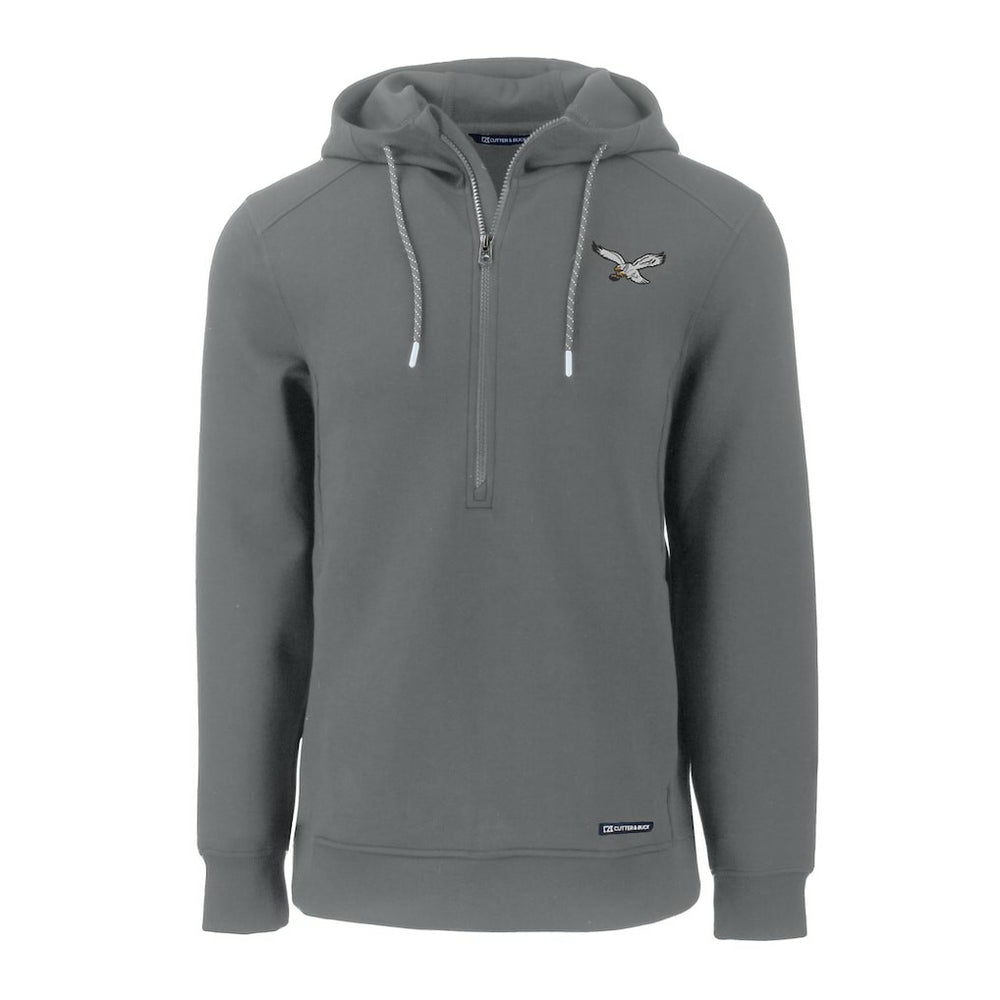 Philadelphia Eagles Cutter & Buck Throwback Roam Eco Half-Zip Recycled Pullover Hoodie | NFL US