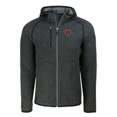 Chicago Bears Cutter & Buck Throwback Mainsail Sweater-Knit Full-Zip Hoodie | NFL Discount