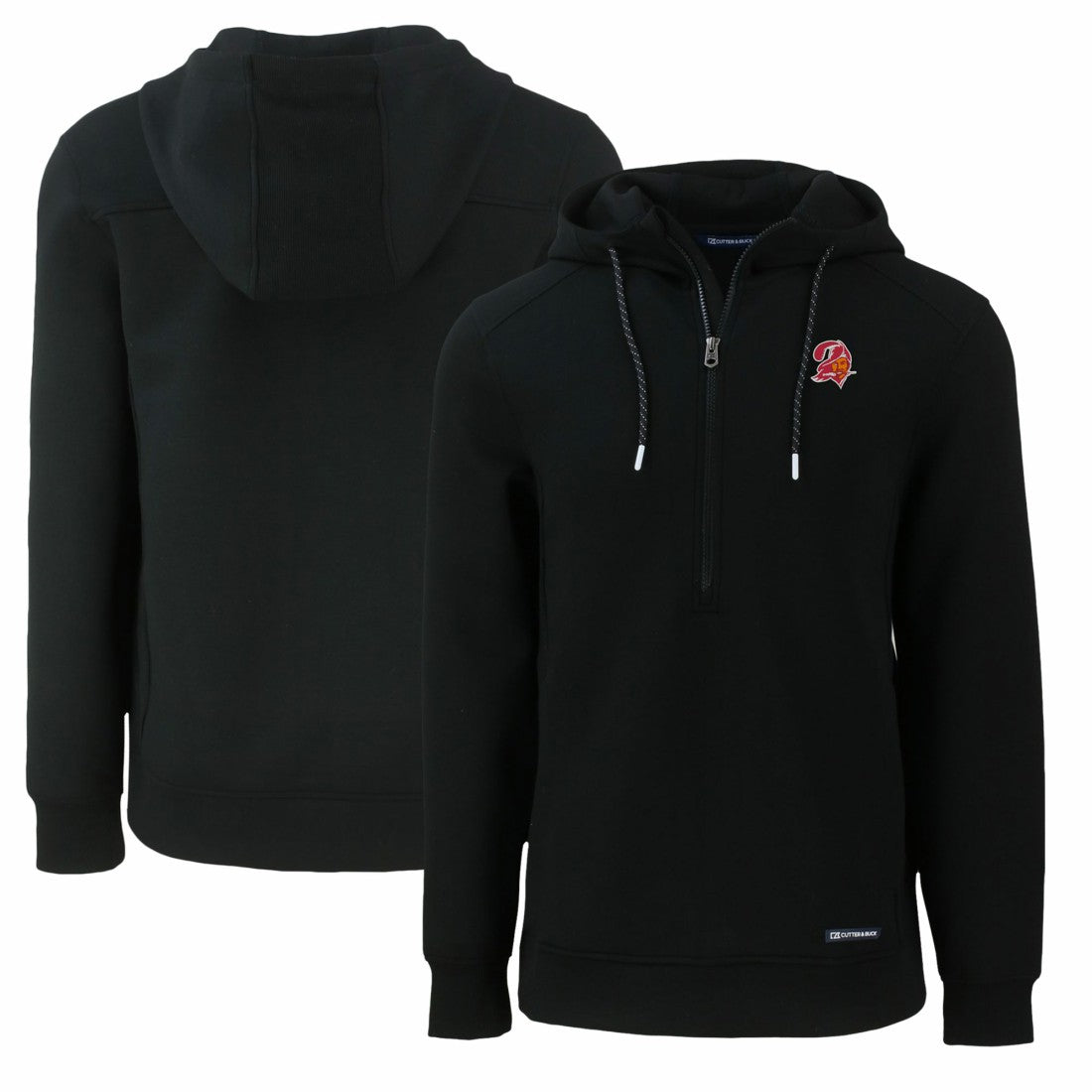 Tampa Bay Buccaneers Cutter & Buck Throwback Roam Eco Half-Zip Recycled Pullover Hoodie | NFL Near me