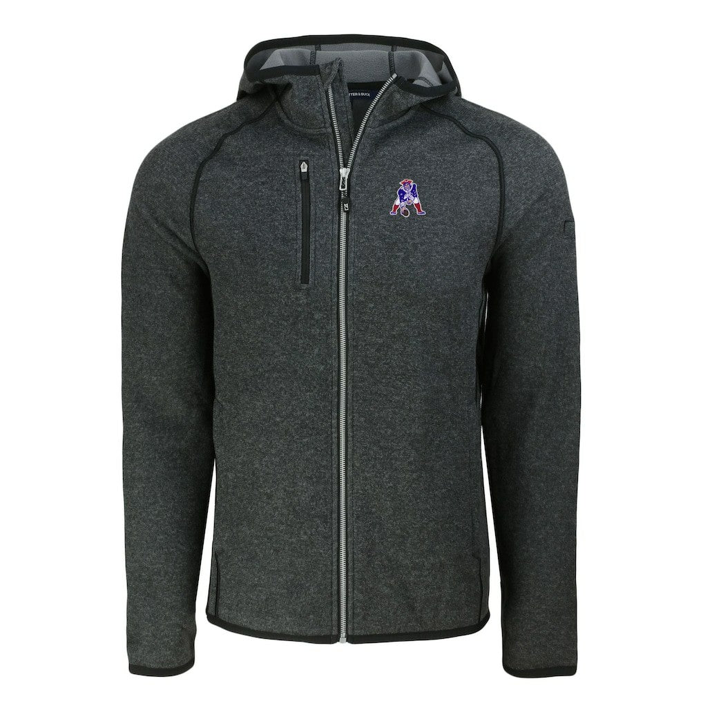 New England Patriots Cutter & Buck Throwback Mainsail Sweater-Knit Full-Zip Hoodie | NFL Near me
