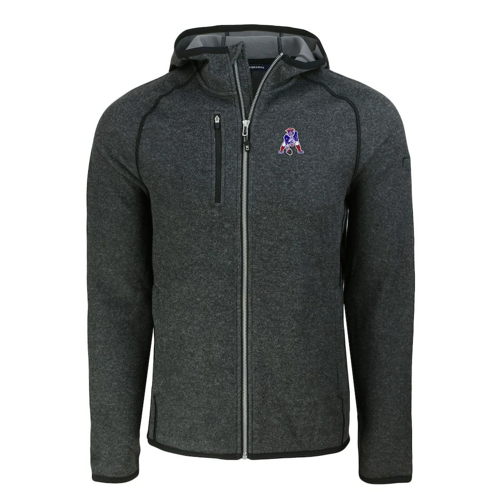 New England Patriots Cutter & Buck Throwback Mainsail Sweater-Knit Full-Zip Hoodie | NFL Near me