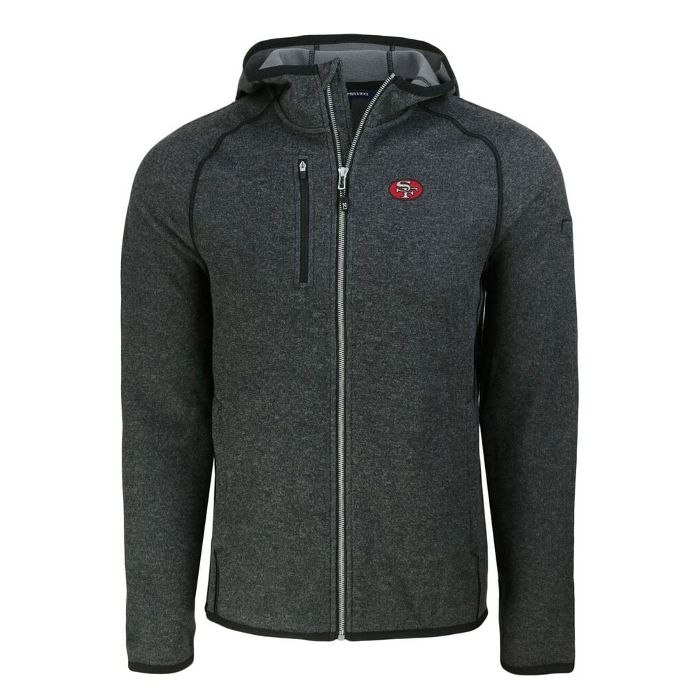 San Francisco 49ers Cutter & Buck Throwback Mainsail Sweater-Knit Full-Zip Hoodie | NFL Near me