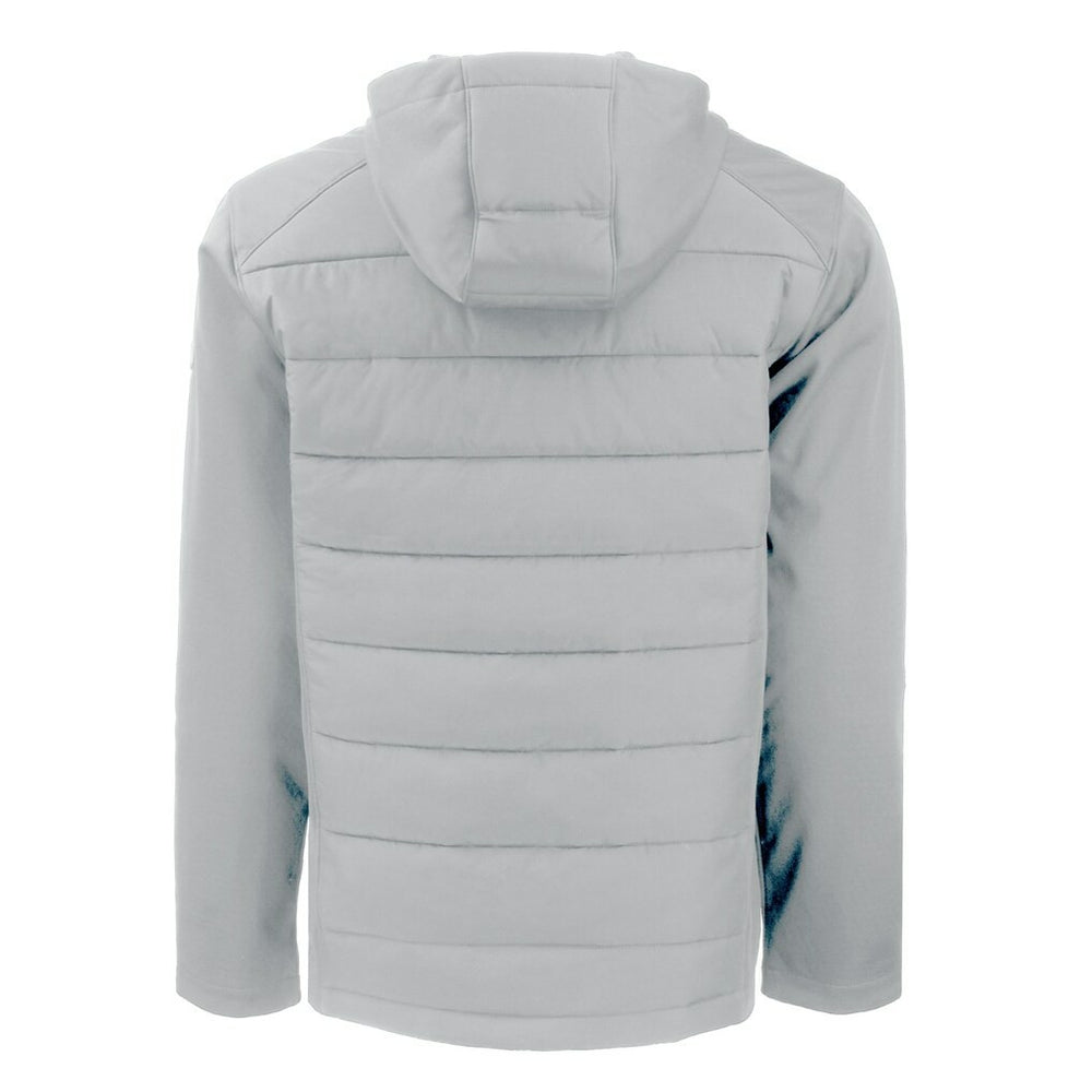 Atlanta Falcons Cutter & Buck Throwback Evoke Hybrid Eco Softshell Recycled Full-Zip Hoodie Jacket | NFL Outlet