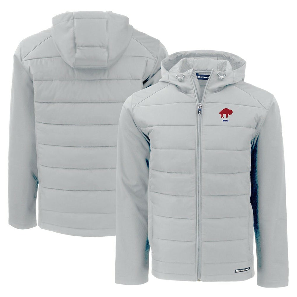 Buffalo Bills Cutter & Buck Throwback Evoke Hybrid Eco Softshell Recycled Full-Zip Hoodie Jacket | NFL On sale