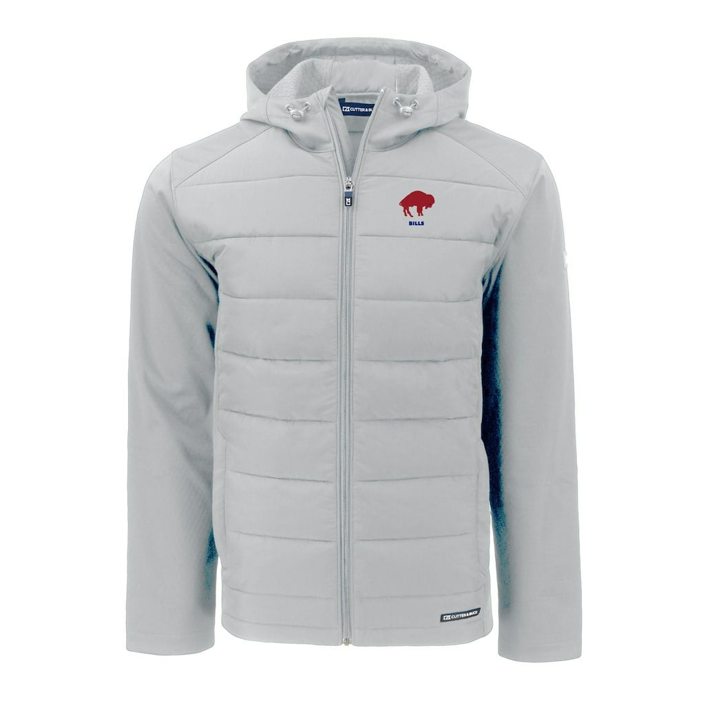 Buffalo Bills Cutter & Buck Throwback Evoke Hybrid Eco Softshell Recycled Full-Zip Hoodie Jacket | NFL On sale