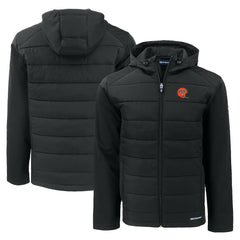 Cincinnati Bengals Cutter & Buck Throwback Evoke Hybrid Eco Softshell Recycled Full-Zip Hoodie Jacket | NFL On sale