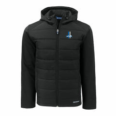 Detroit Lions Cutter & Buck Throwback Evoke Hybrid Eco Softshell Recycled Full-Zip Hoodie Jacket | NFL Discount