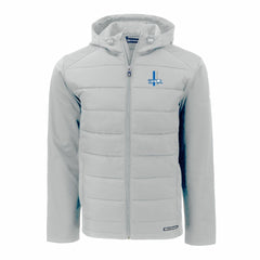 Detroit Lions Cutter & Buck Throwback Evoke Hybrid Eco Softshell Recycled Full-Zip Hoodie Jacket | NFL Outlet