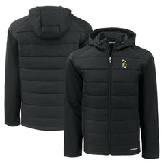 Green Bay Packers Cutter & Buck Throwback Evoke Hybrid Eco Softshell Recycled Full-Zip Hoodie Jacket | NFL Outlet