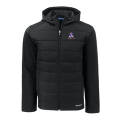 New England Patriots Cutter & Buck Throwback Evoke Hybrid Eco Softshell Recycled Full-Zip Hoodie Jacket | NFL Hot