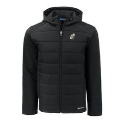 New Orleans Saints Cutter & Buck Throwback Evoke Hybrid Eco Softshell Recycled Full-Zip Hoodie Jacket | NFL New